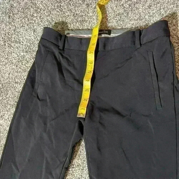 Massimo Dutti Women’s Slim Business Casual Pants Black Size 4 Stretch Ankle Zip - Picture 10 of 15